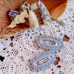Crochet Hair Clip Set - Assorted Colours