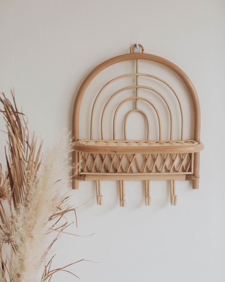 Rattan Wall Shelf - Under the Rainbow
