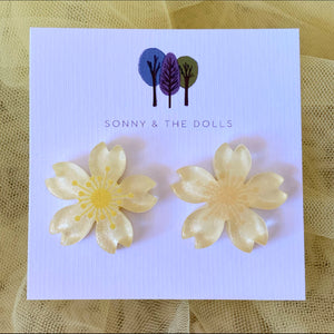 Happy Flower Studs - Lemon