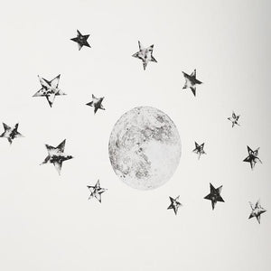 Fabric Wall Decals - The Moon and Stars Collection