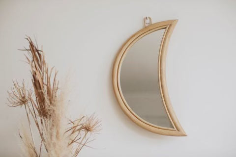 Rattan Wall Mirror - My Moon
