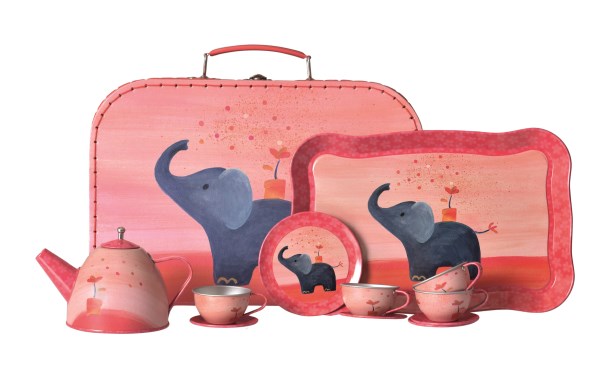 Tin Tea Set - Elephant