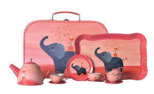 Tin Tea Set - Elephant