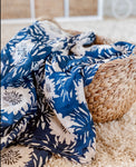 Muslin Wrap - Blue Floral