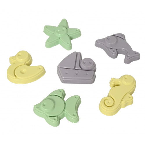 Plasto Sand Moulds - 6 pcs