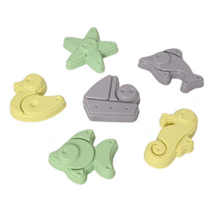 Plasto Sand Moulds - 6 pcs