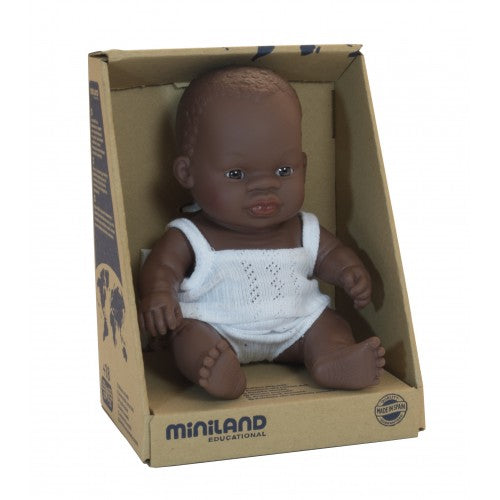 Miniland Doll - African Girl - 21cm