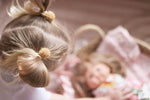 Fuzzy Pom Piggy Tail Bands - Mixed Colours