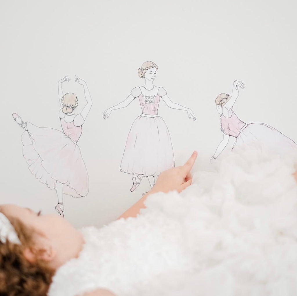 Fabric Wall Decals - 'Evelyn' The Ballerina Collection