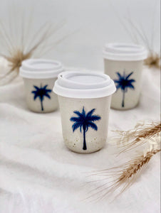 Ceramic Travel Mug - Marine Palm
