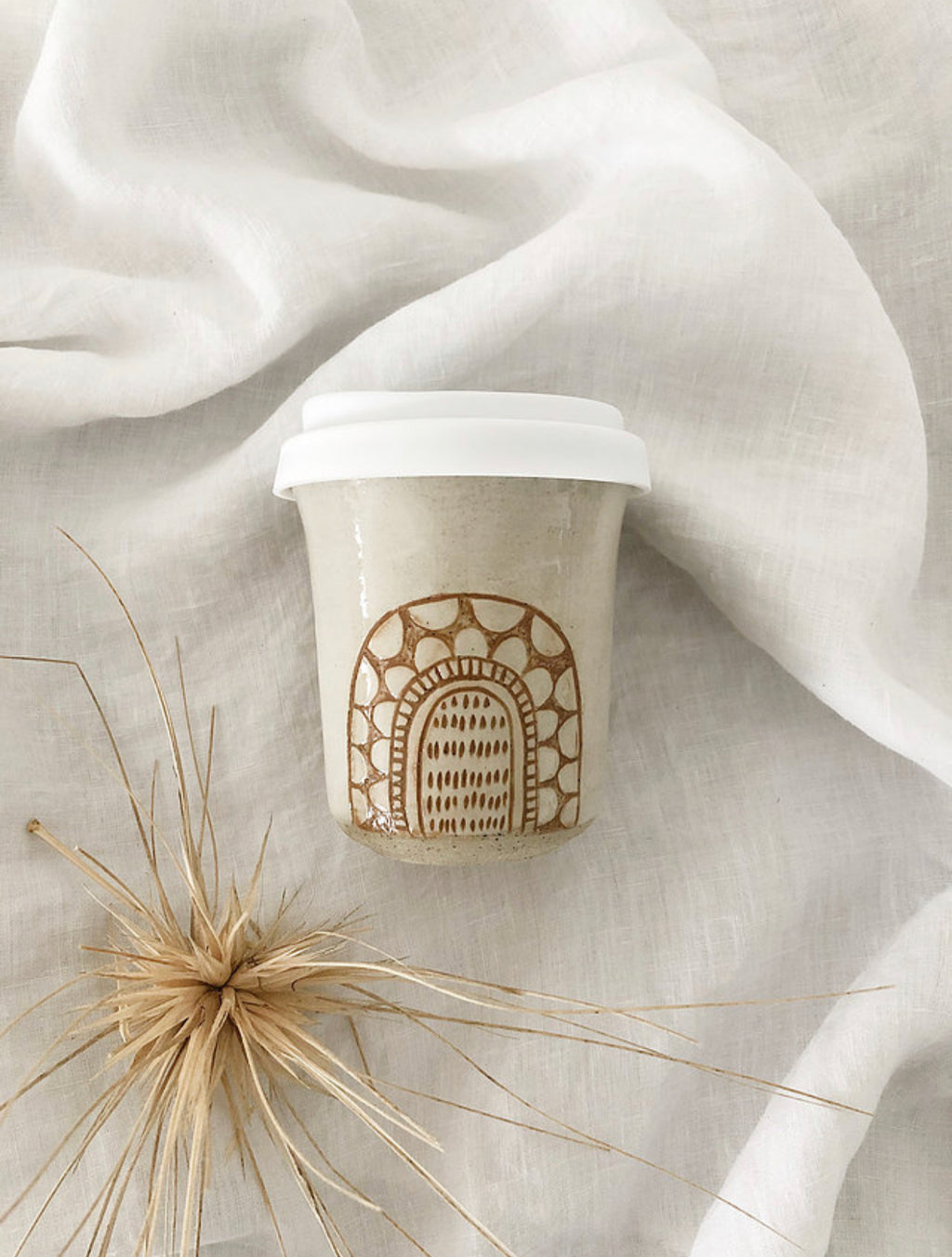 Ceramic Travel Mug - Caramel Rainbow