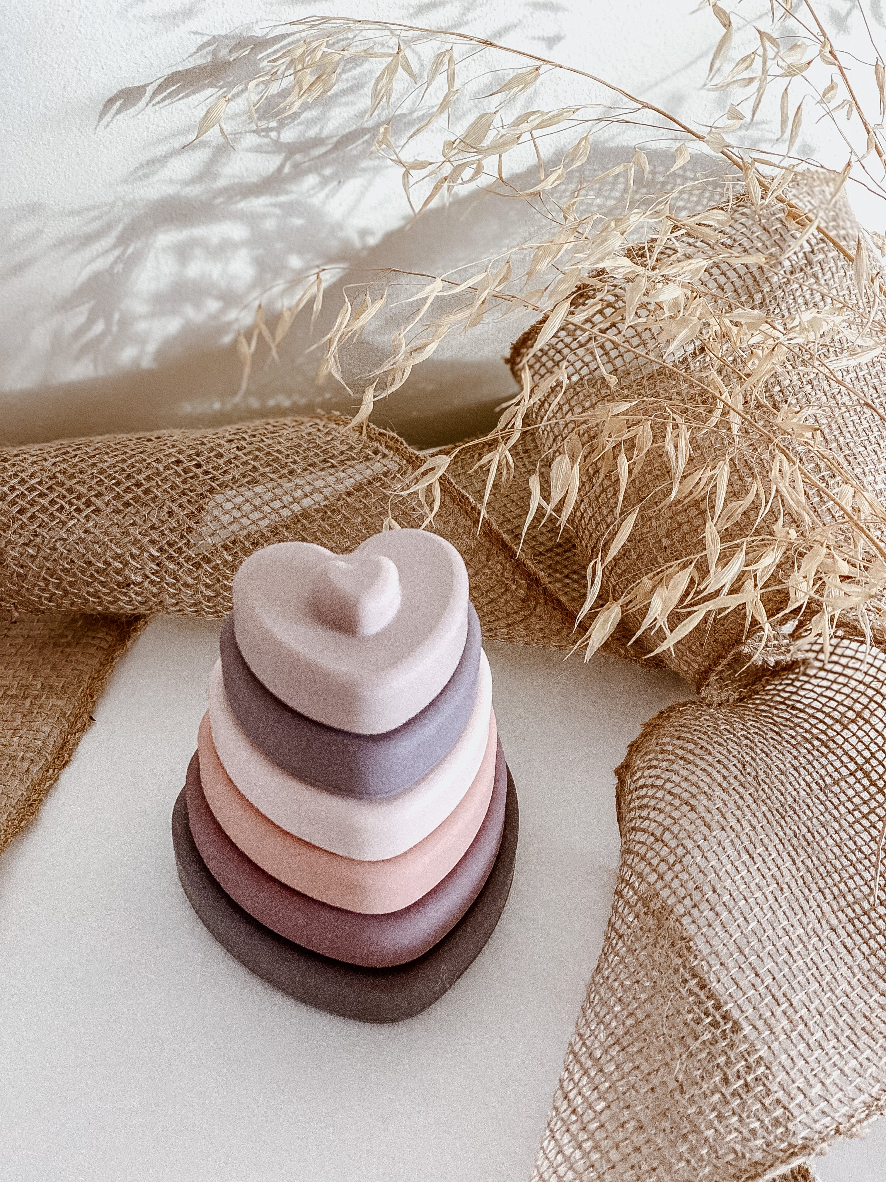 Silicone Heart Stacker