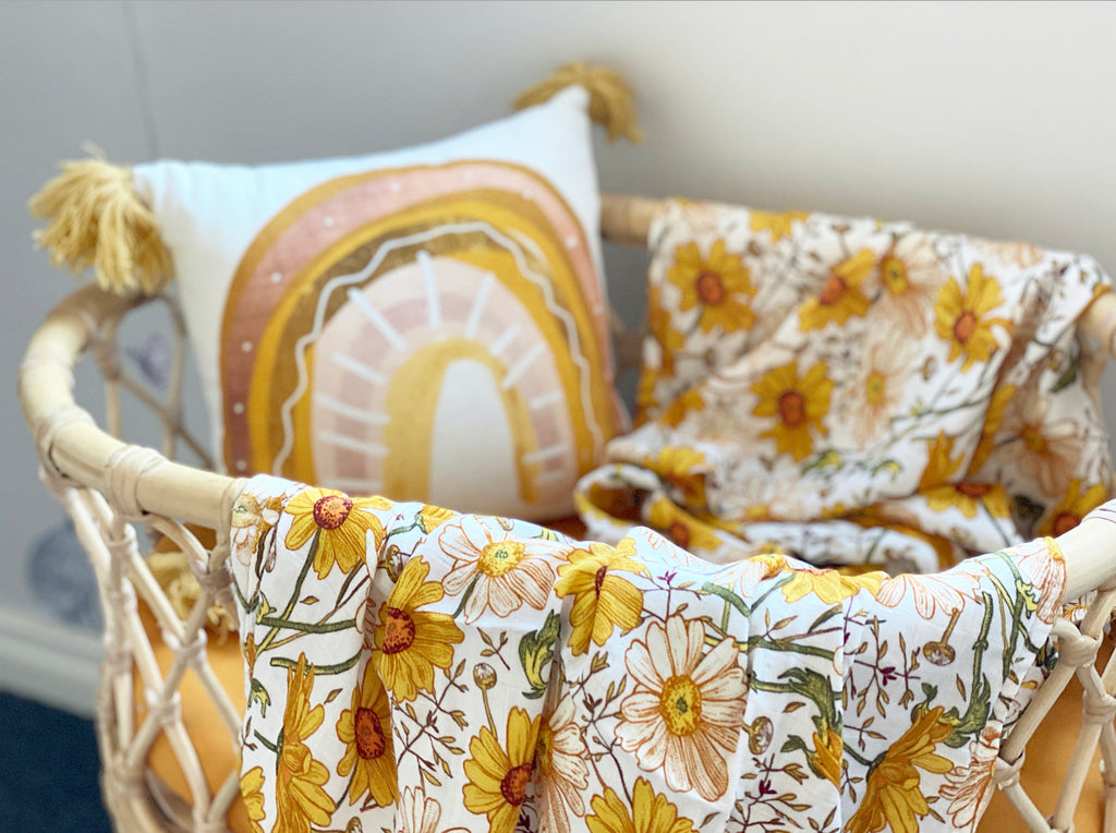 Muslin Wrap - Flower Garden