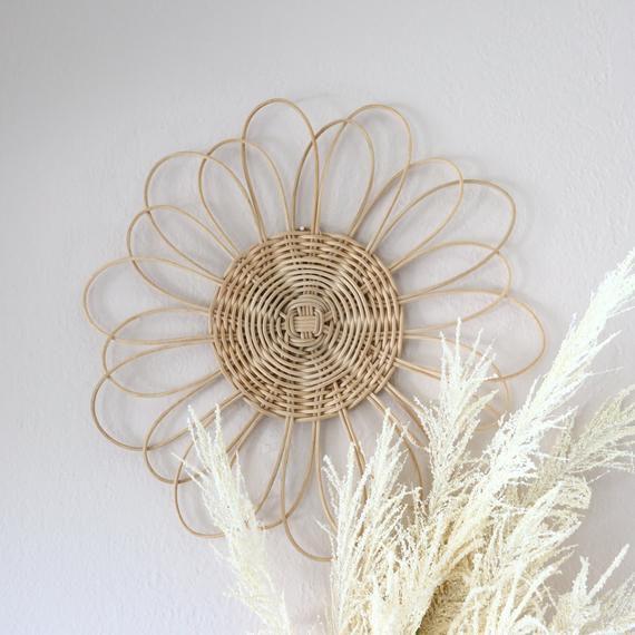 Rattan Wall Flower
