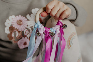 Ribbon Hand Kite - Blue & Purple