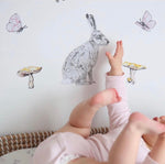 Fabric Wall Decals - Girl Woodlands
