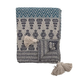 Blue Multicolour Throw