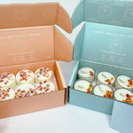Crystal Infused Soy Tea Lights - asst scents