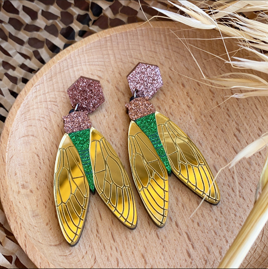 Statement Dangles - Cicada Love