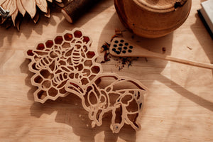 Eco Cutter - Teddy Bear Bee and Honeycomb - Set of 2