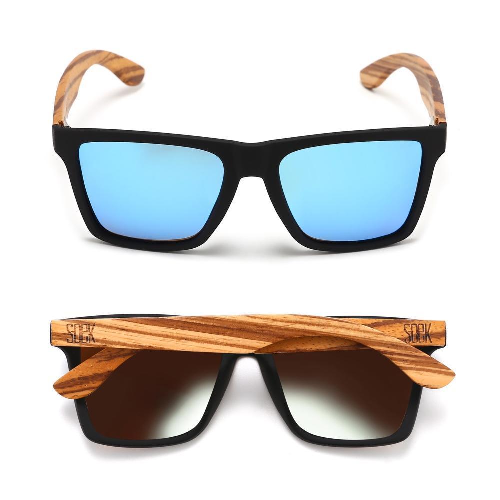 Forresters Black Sustainable Sunglasses - Blue Polarised Lens