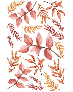 Warm Leaves Art Print