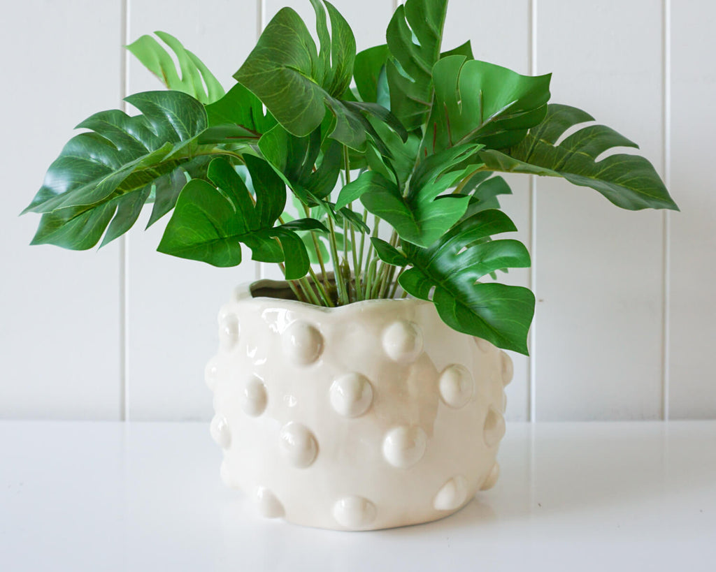 Bubbles Planter - White