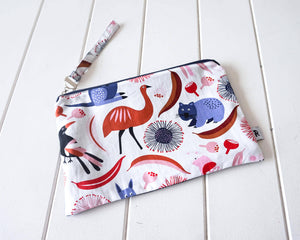 Zippered Pouch - Australiana Party