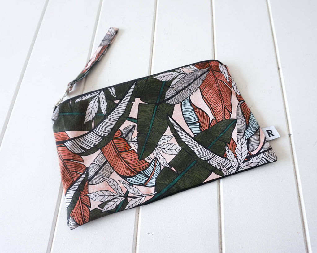 Zippered Pouch - Modern Jungle