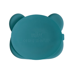 Bear Stickie Plate - Blue Dusk