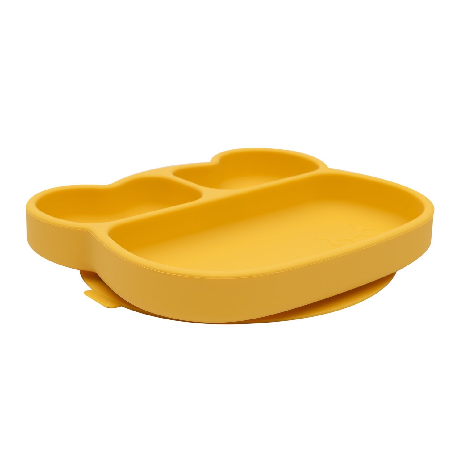 Bear Stickie Plate -Yellow