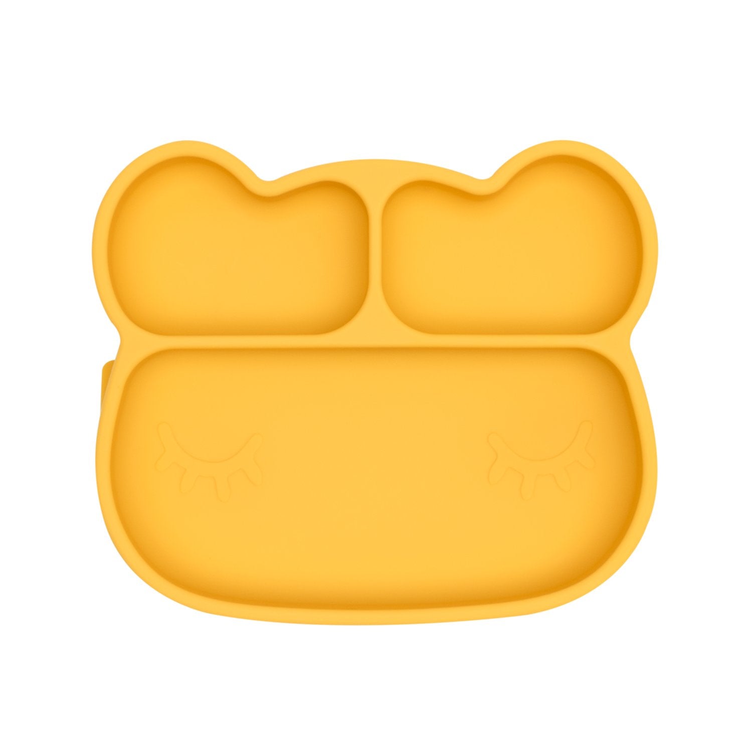 Bear Stickie Plate -Yellow