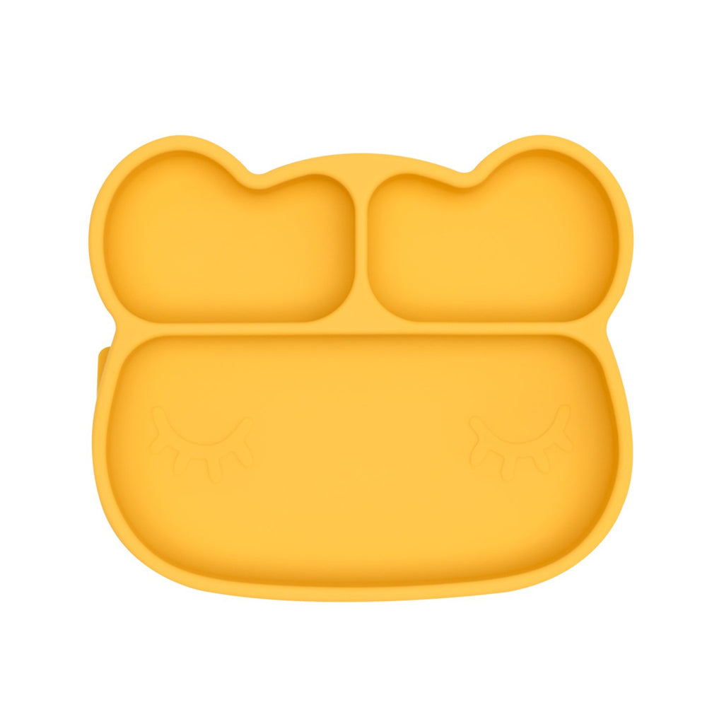 Bear Stickie Plate -Yellow