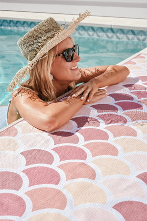 Sand Free Beach Towel - Pink Mermaid - Standard Size