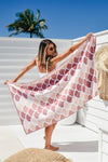 Sand Free Beach Towel - Pink Mermaid - Standard Size