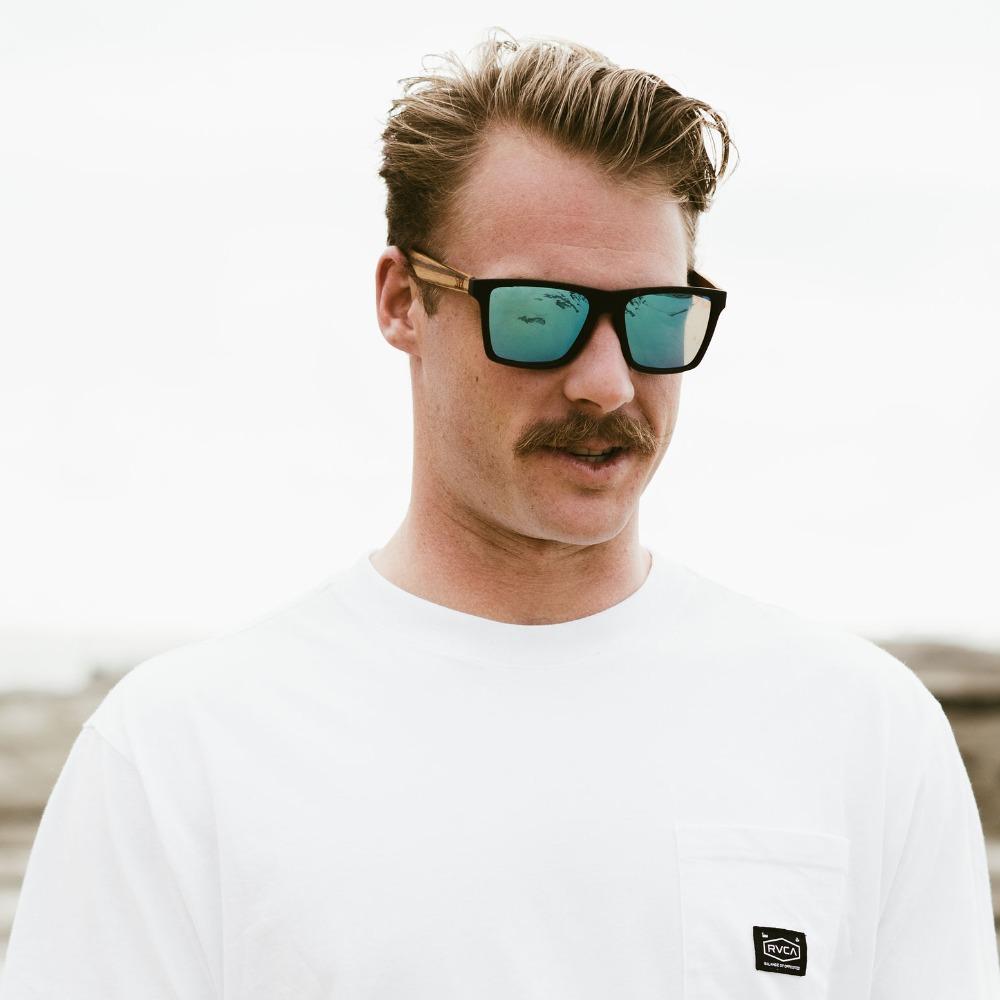 Forresters Black Sustainable Sunglasses - Blue Polarised Lens