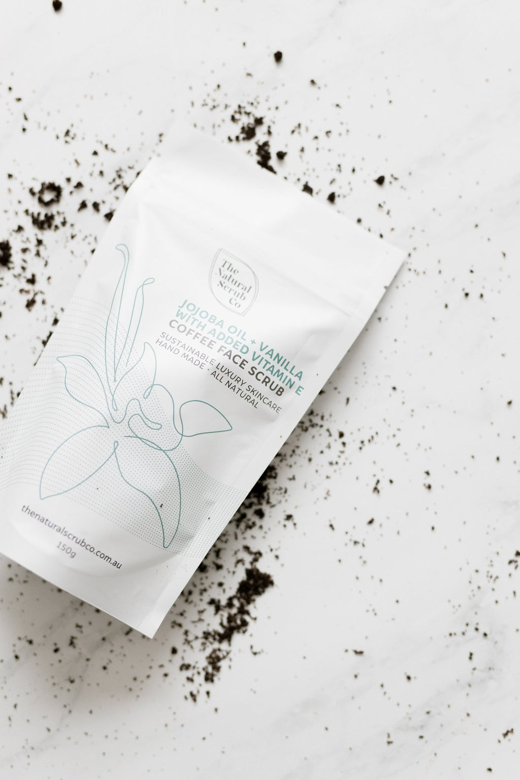 Coffee Face Scrub - Jojoba Oil + Vanilla