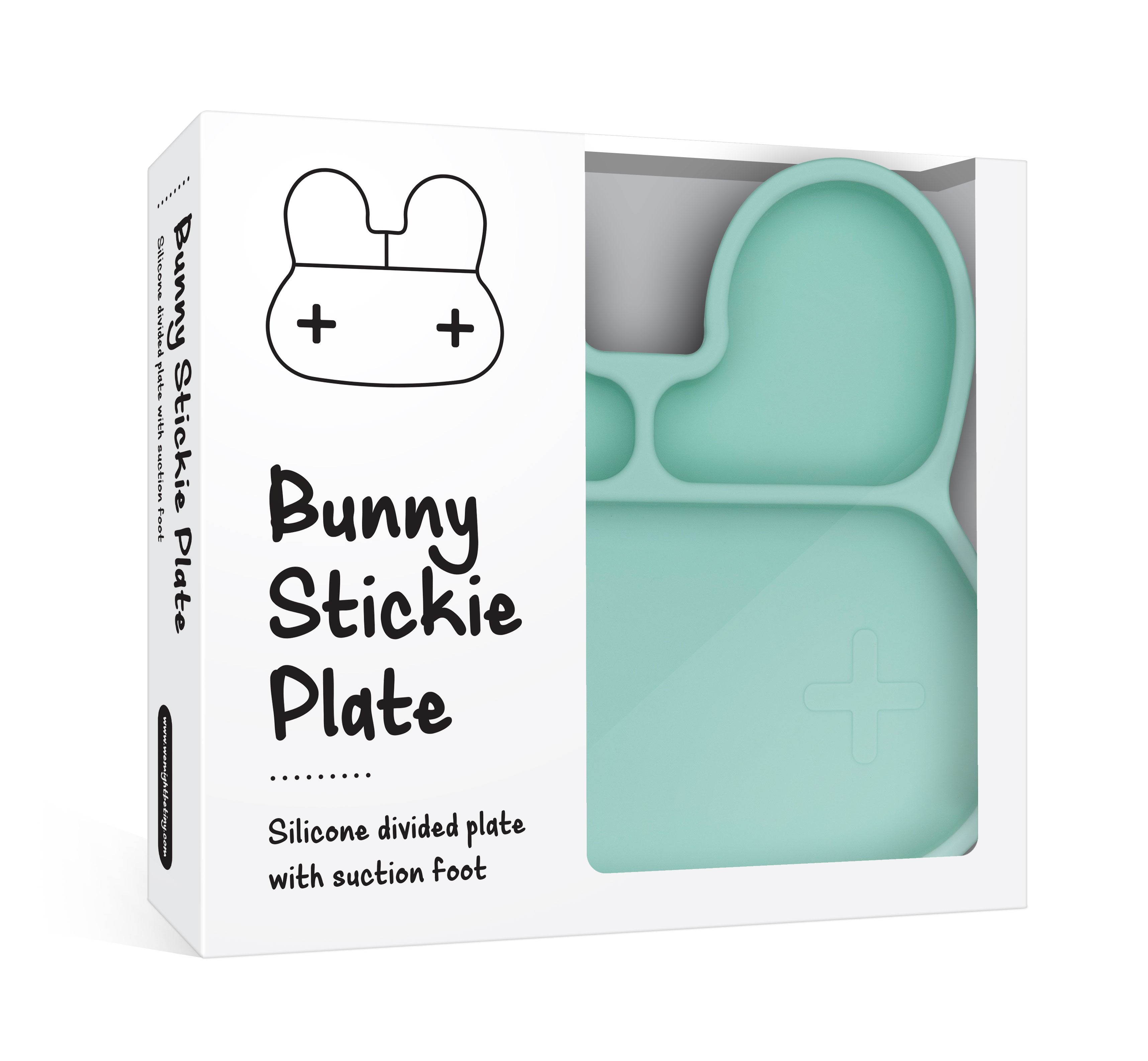 Bunny Stickie Plate - Mint