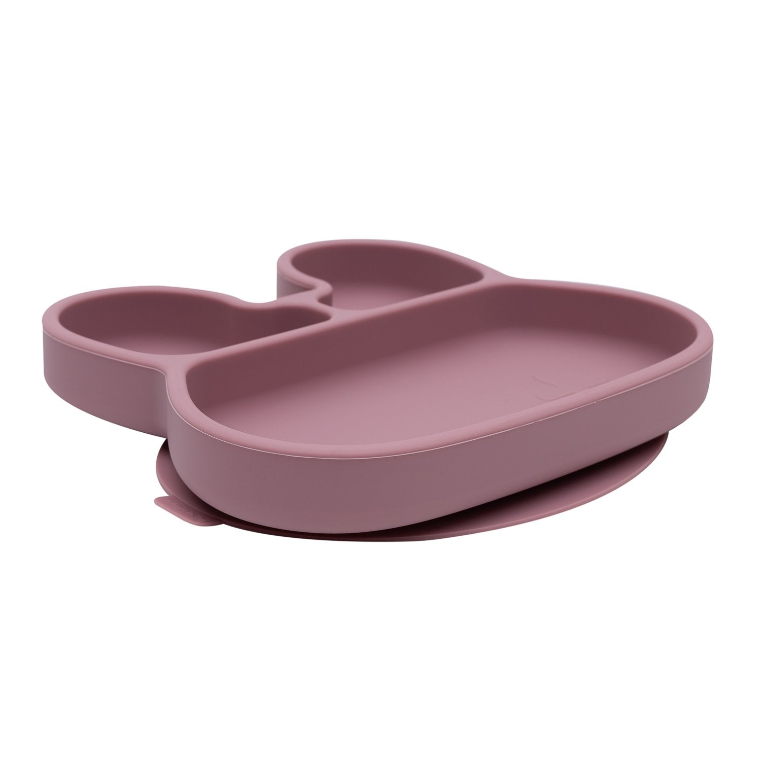 Bunny Stickie Plate - Dusty Rose