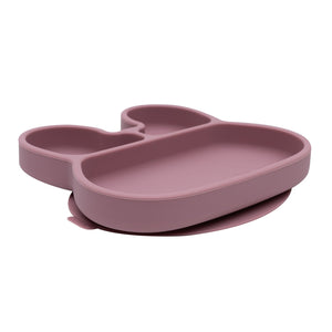 Bunny Stickie Plate - Dusty Rose