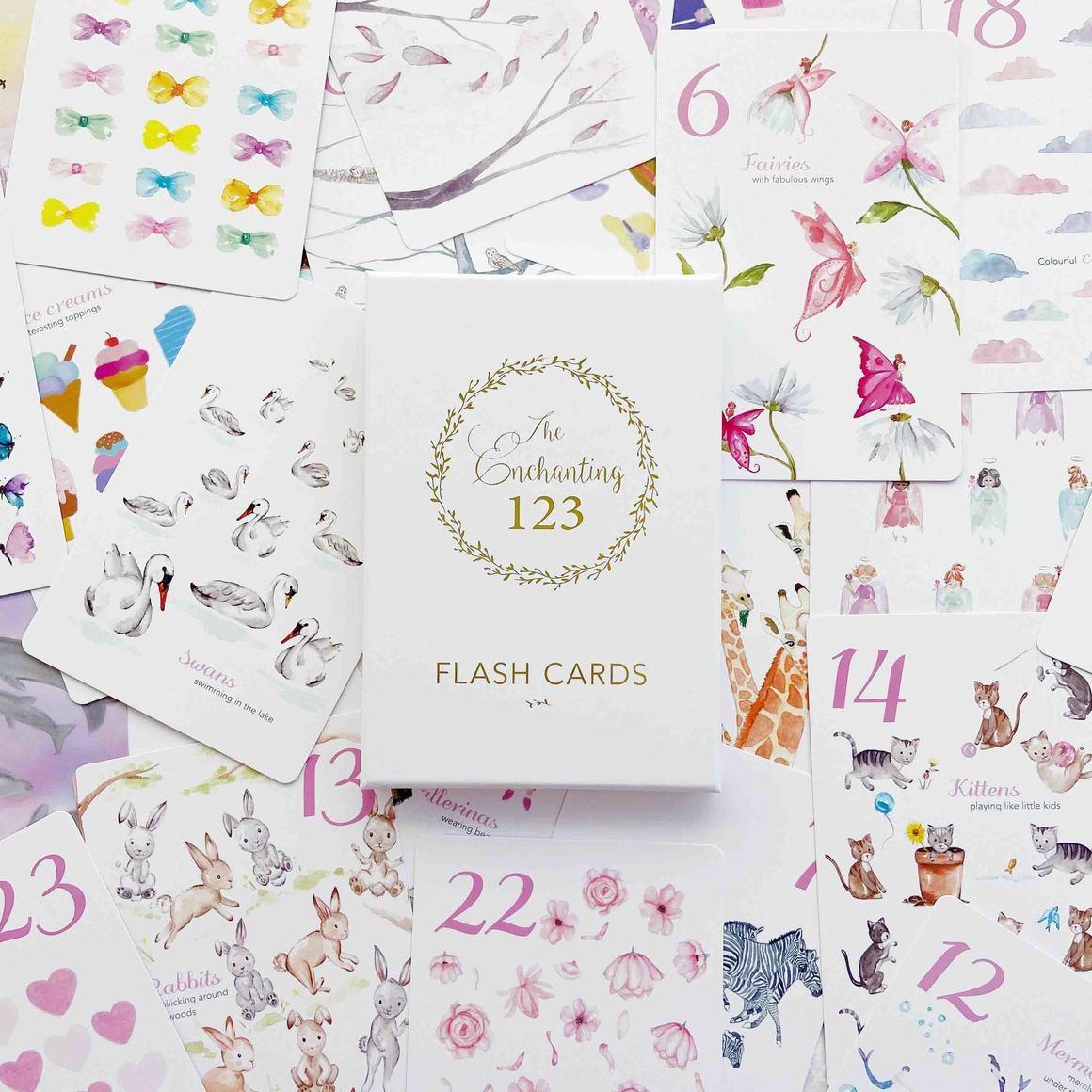 The Enchanting 123- Flash Cards