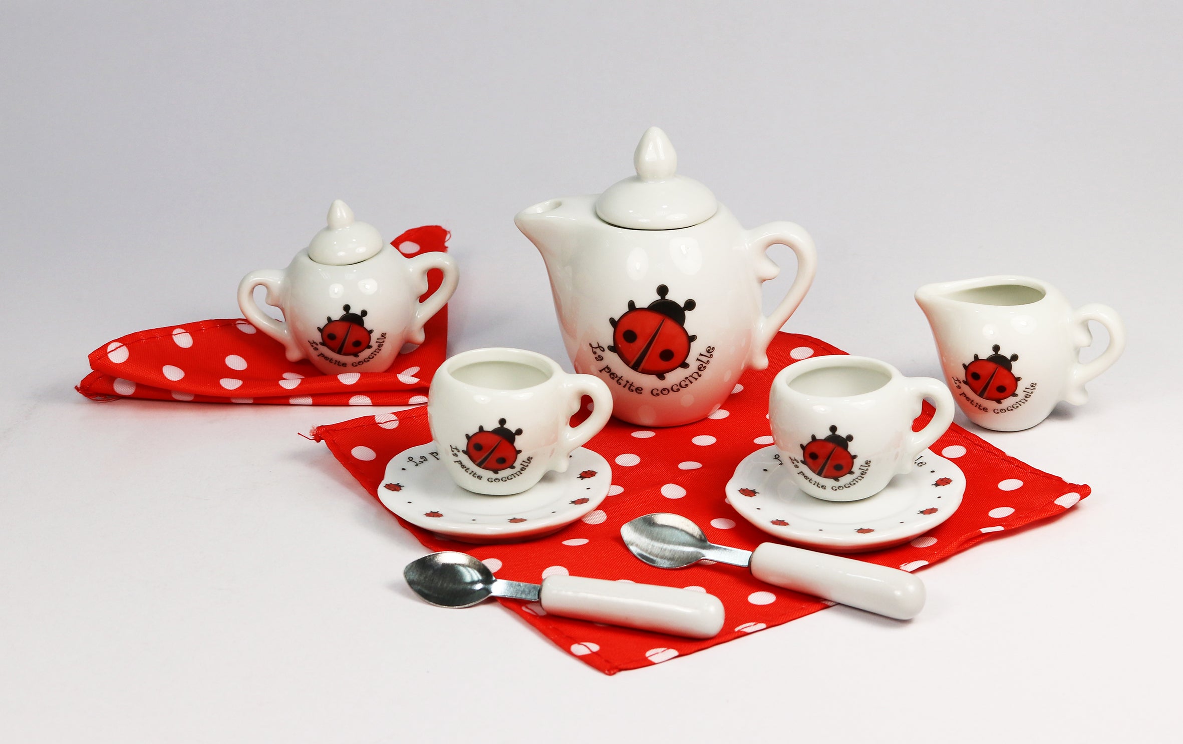 Tea Set - Lady Bug Porcelain