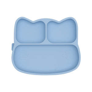 Cat Stickie Plate - Powder Blue