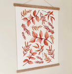 Warm Leaves Art Print