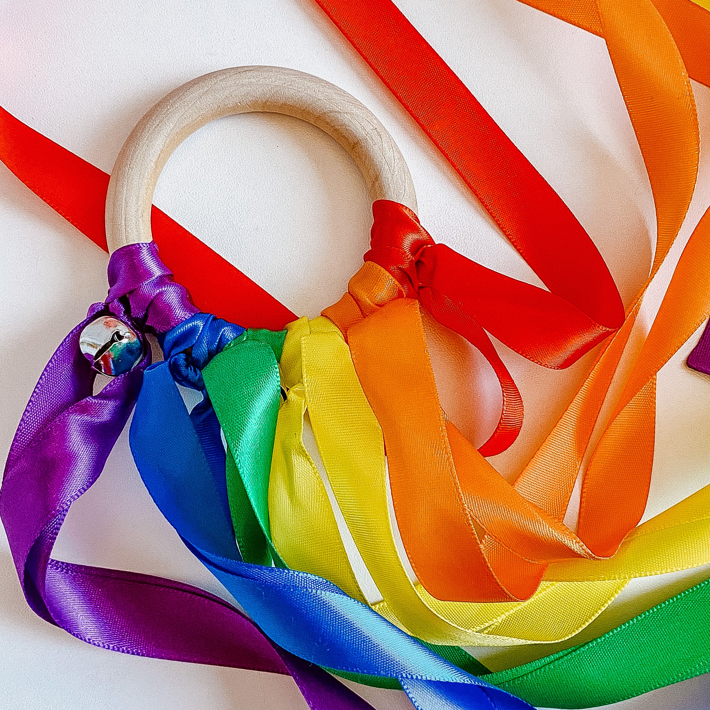 Ribbon Hand Kite - Rainbow