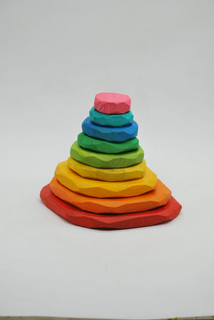 Rainbow Stacking Stones