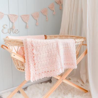 Crochet Baby Blanket - Peach