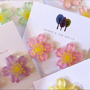 Happy Flower Studs - Lemon