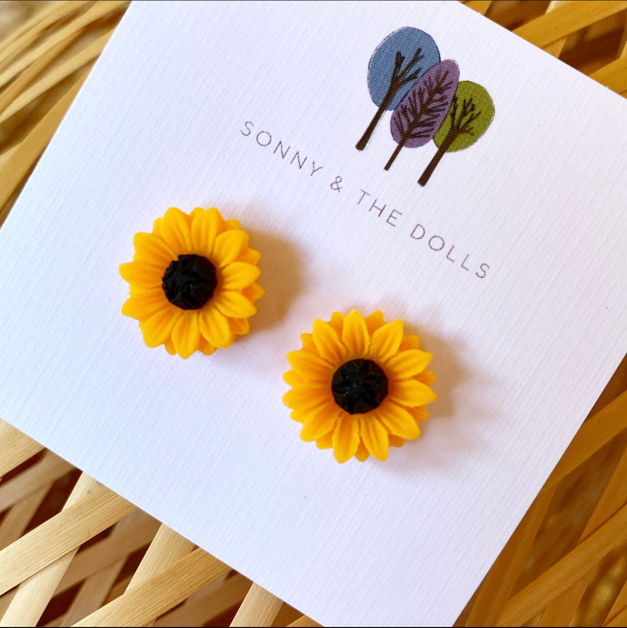 Sunflower Studs