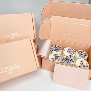 Crystal Infused Natural Soy Melts - Hunti